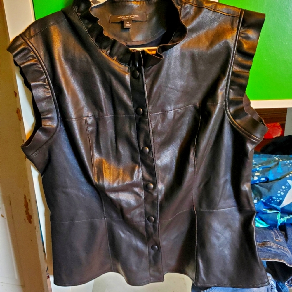 Marc new york leather tank